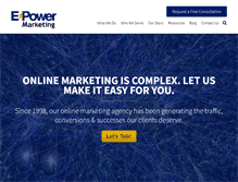 Tablet Screenshot of epower.com