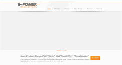 Desktop Screenshot of epower.co.th